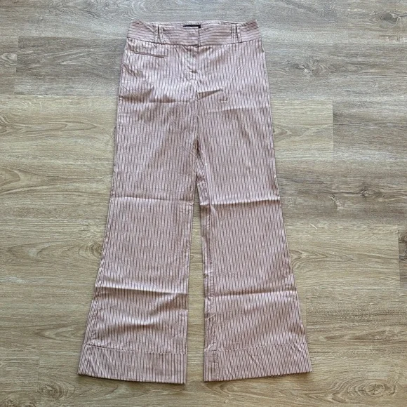 BCBG MaxAzria Vintage Cotton\Rayon Crumple-Effect Wide-Legged Women's Pants - Picture 1 of 7